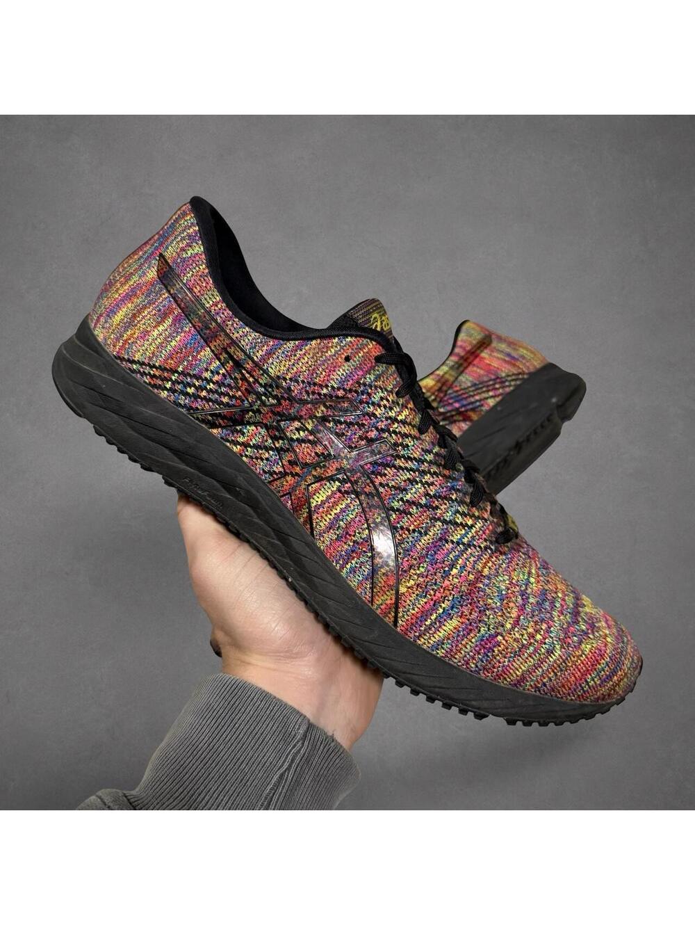 ASICS Gel-DS Trainer Multicolor Rainbow Knit Running Sneakers Size 11
